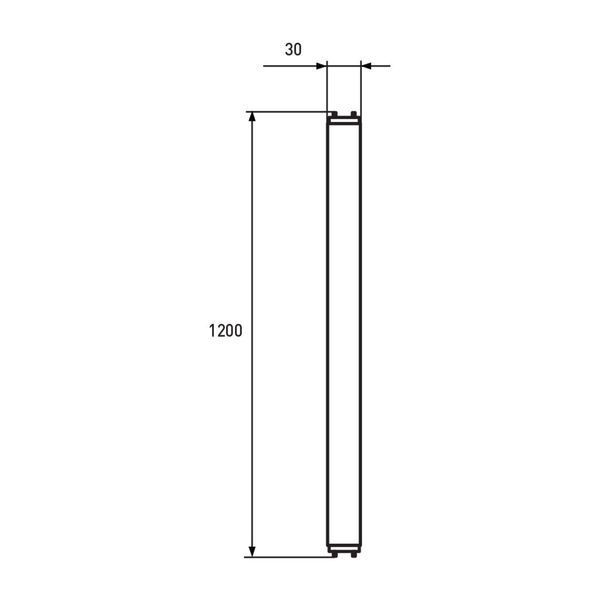 LED Лампа линейная Т8 стекло EUROLAMP 18W-6500K LED-T8-18W/6500(скло) фото