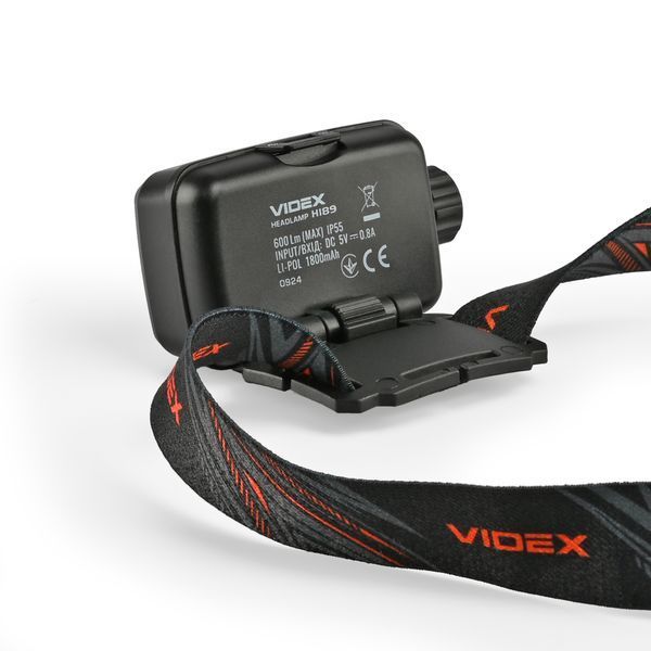 Налобний світлодіодний ліхтарик VIDEX VLF-H189 600Lm 5000K VLF-H189 фото
