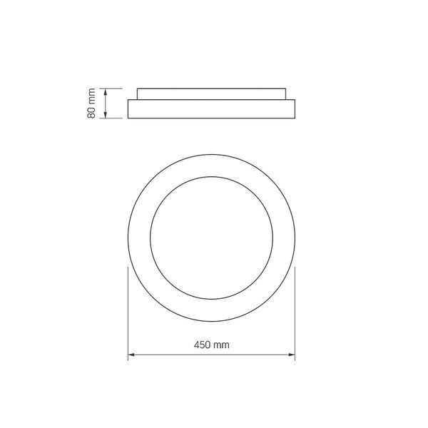Крутий LED світильник VIDEX EDGE-RC-72W-WHITE 15519 VLE-ERC-RGB-72W фото