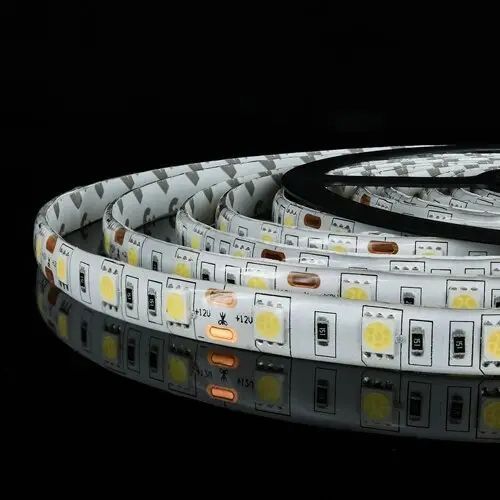 Светодиодная лента OEM ST-12-5050-60-CW-65-V2 белая, герметичная, 1м 14491 фото
