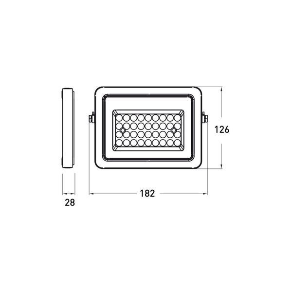 EUROLAMP LED Прожектор чорний з датчиком руху 50W 6500K LED-FL-50/65(sensor) фото