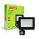 EUROLAMP LED Прожектор чорний з датчиком руху 50W 6500K LED-FL-50/65(sensor) фото 1
