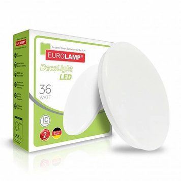LED светильник DecoLight Eurolamp накладной "E" NEW 24W 4000K круглый LED-ENLR-36/4(F)new LED-ENLR-36 фото
