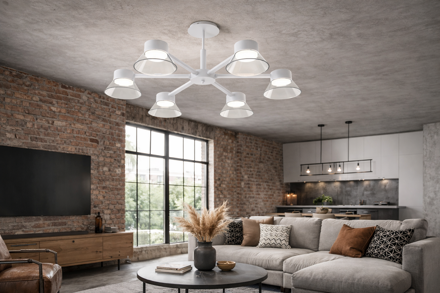 Потолочный светильник LUMINARIA ADEL 6xGX53 WHITE 20725 фото