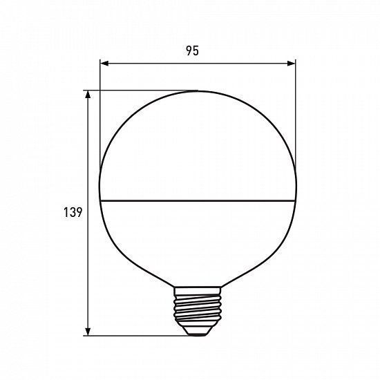 LED Лампа EUROLAMP филамент G95-8W-E27-4000K-(deco) LED-G95-08274(Amber) фото