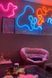 Неоновая розовая лента на 12 V 12V pink neon фото 2