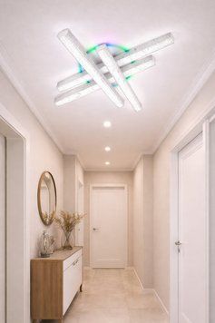 Світильник LED стельовий LUMINARIA ICEBERG LINE RGB 60W 4L WHITE/ICE (з пультом) ICEBERG LINE RGB 60W 4L фото