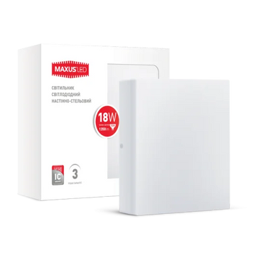 LED светильник Maxus 18W теплый свет 1-LCL-003-06-S фото