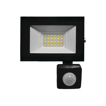 EUROLAMP LED Прожектор чорний з датчиком руху 20W 6500K LED-FL-20/65(sensor) фото