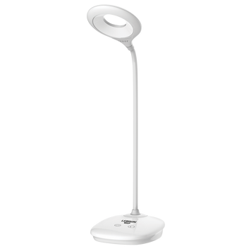 LED лампа настільна LEBRON L-TL-L-44, 4W, 4100K, Li-ion 1200mAh, біла, USB 15331 фото