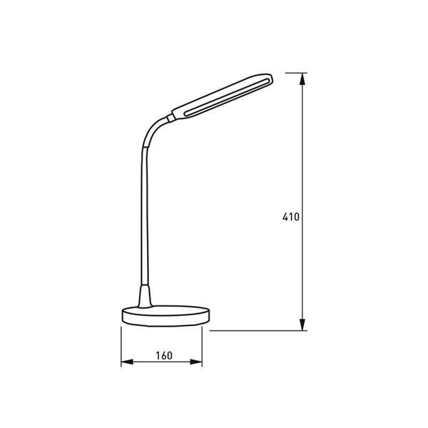 EUROLAMP LED Светильник настольный 10W 4000K USB+BATTERY черный EUROLAMP  LED-TLB-10W(black) фото