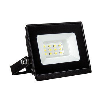 Світлодіодний EUROLAMP LED SMD Прожектор чорний з радіатором 10W 6500K  LED-FL-10(B) фото
